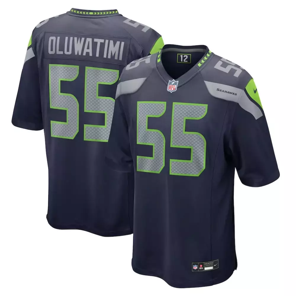 Olu Oluwatimi Seattle Seahawks Nike Game Jersey | College Navy | Men's Fan Gear | For Men, Women & Youth