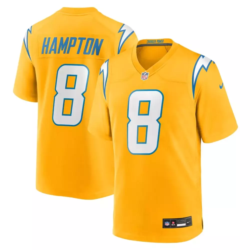 Omarion Hampton Los Angeles Chargers Nike 2025 NFL Draft Game Jersey | Powder Blue | Fan Gear for Men, Women & Youth