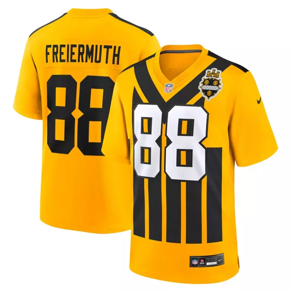 Pat Freiermuth Pittsburgh Steelers Gold Alternate 1933 Throwback Game Jersey | Stylish NFL Apparel | For Men, Women & Youth