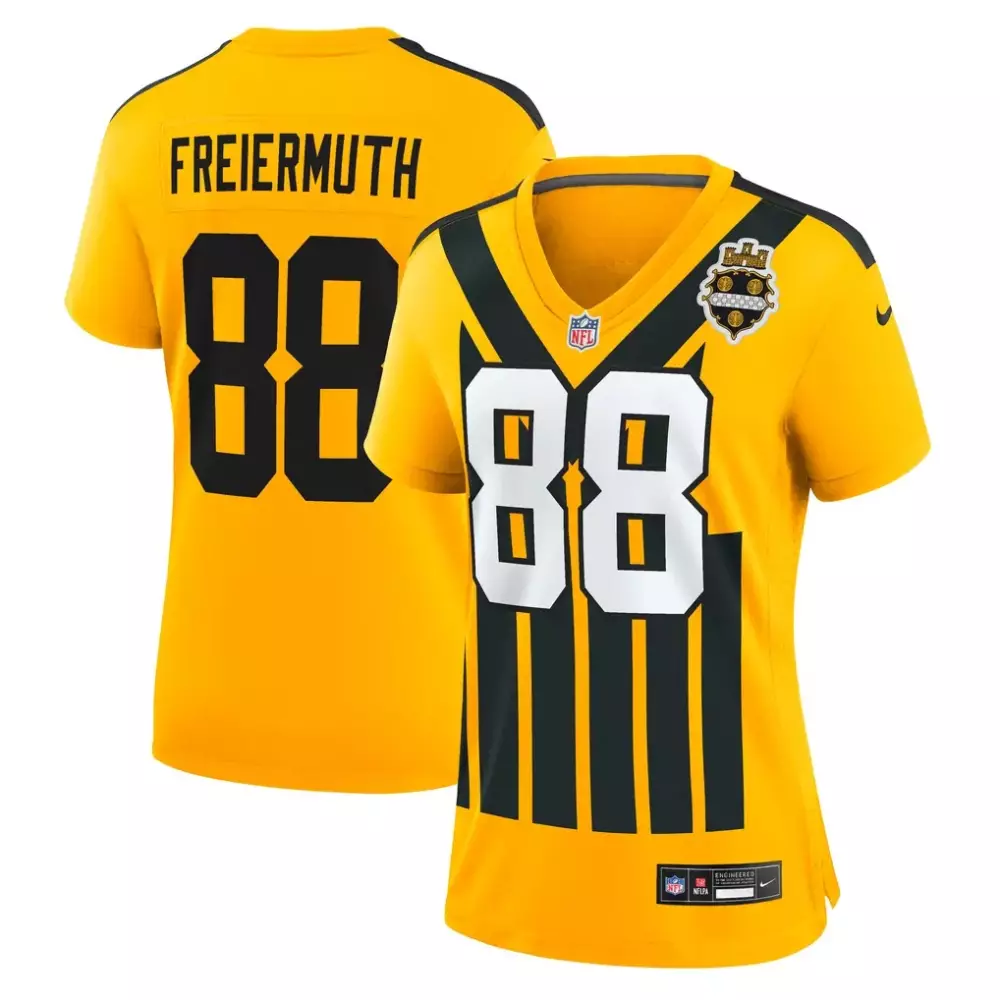 Pat Freiermuth Pittsburgh Steelers Women's Black Gold Jersey | All Stitched Fan Gear for Game Day | For Men, Women & Youth