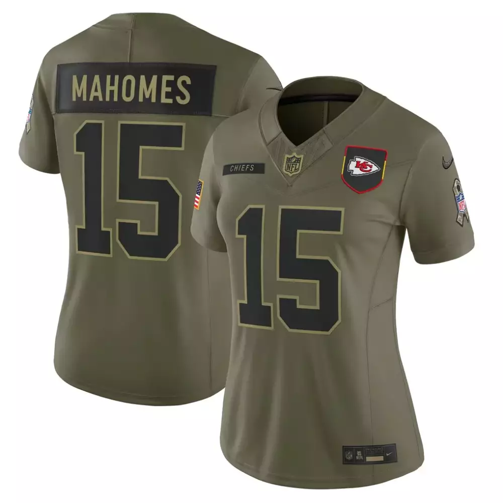 Patrick Mahomes Kansas City Chiefs Nike Women's 2024 Salute to Service Limited Jersey | Arctic Camo Style | For Men, Women & Youth