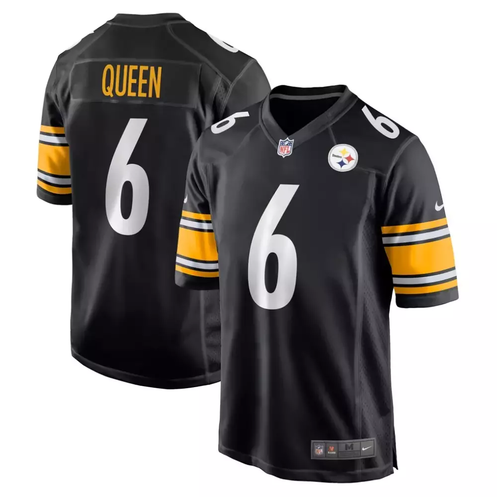 Patrick Queen Pittsburgh Steelers Nike Game Player Jersey | Black Stitched | Fan Gear for Every Fan | For Men, Women & Youth