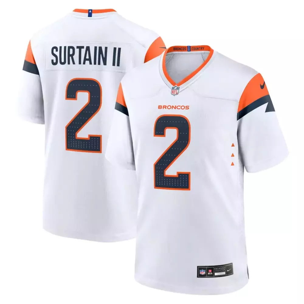 Patrick Surtain II Denver Broncos Nike Mile High Collection Game Jersey | Navy | Replica Fan Gear for Men, Women & Youth