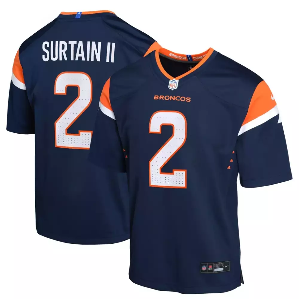 patrick surtain ii denver broncos nike women s mile high collection 1977 throwback player game jersey orange