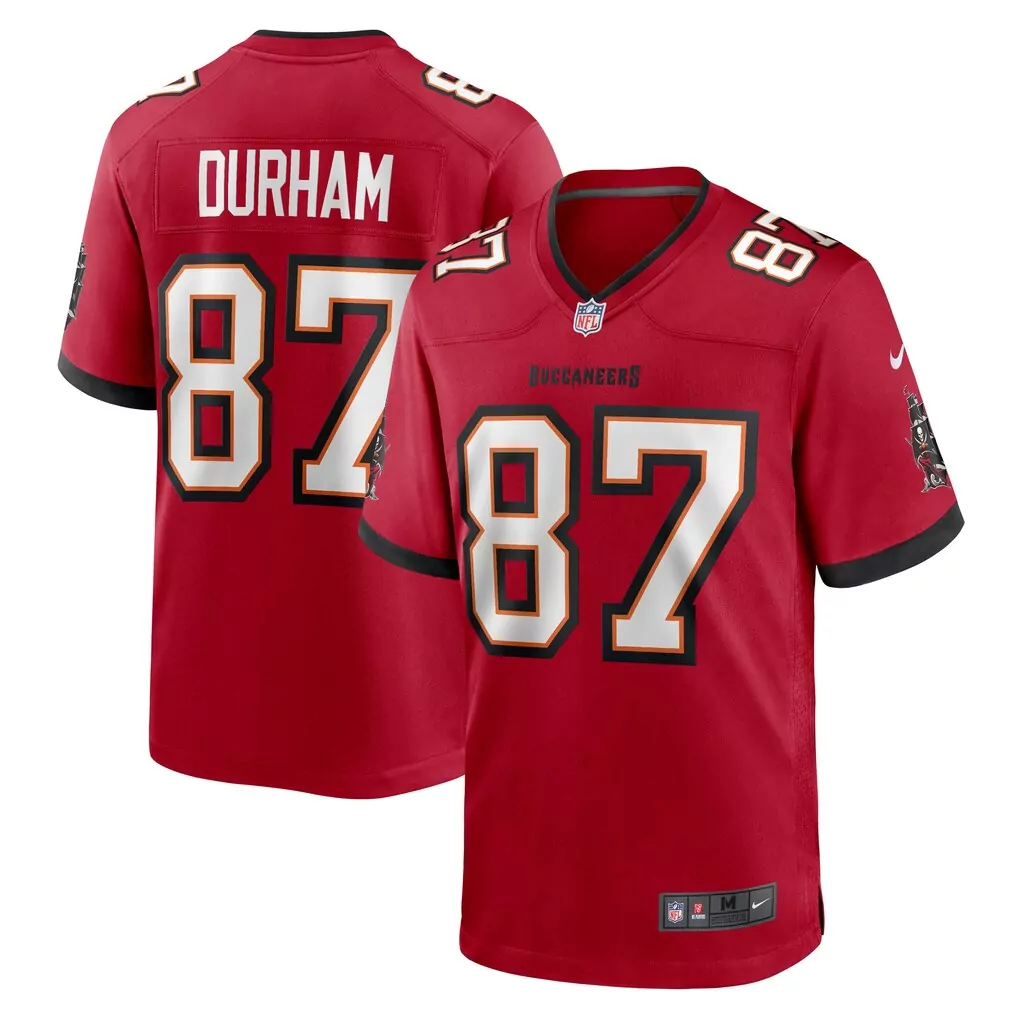 payne durham tampa bay buccaneers nike game jersey red
