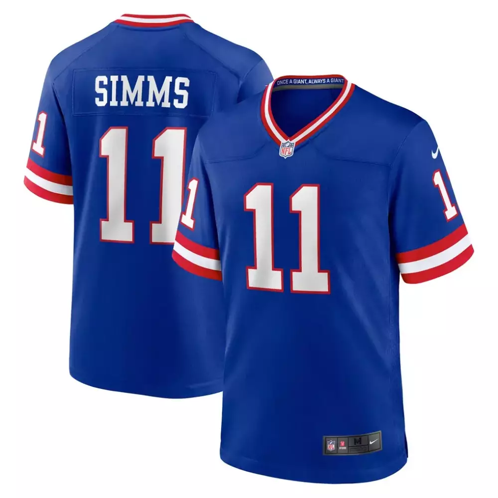 Phil Simms New York Giants Royal Retired Player Alternate Jersey | Timeless Fan Gear for All | For Men, Women & Youth