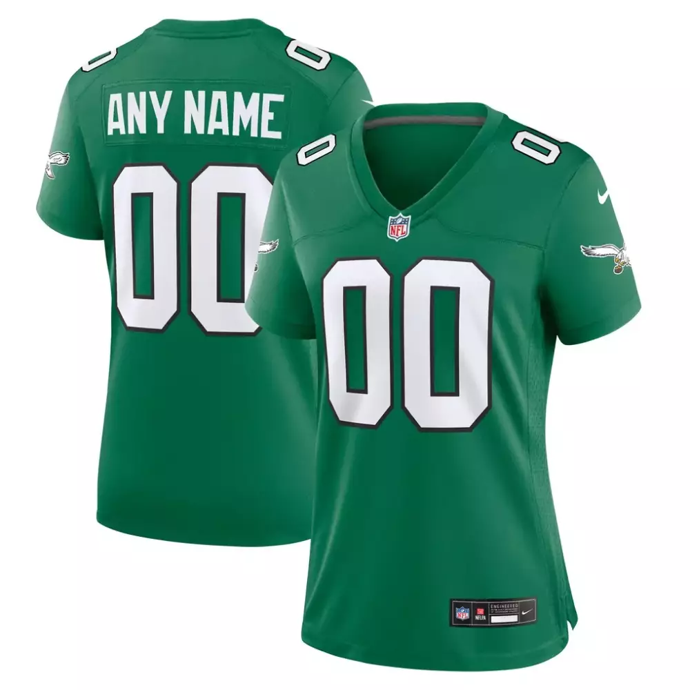 Midnight Green Nike Women's Custom Game Jersey | Philadelphia Eagles | Stylish Fan Gear for Game Day | For Men, Women & Youth