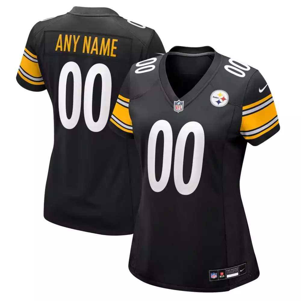 pittsburgh steelers nike women s custom game jersey black