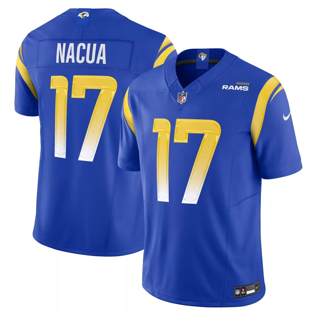 puka nacua los angeles rams nike vapor f u s e limited jersey royal