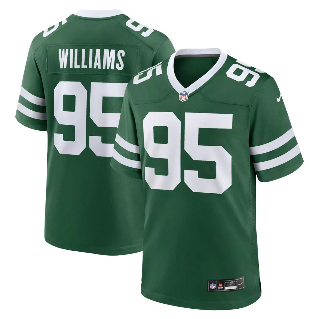 quinnen williams new york jets nike game jersey legacy green