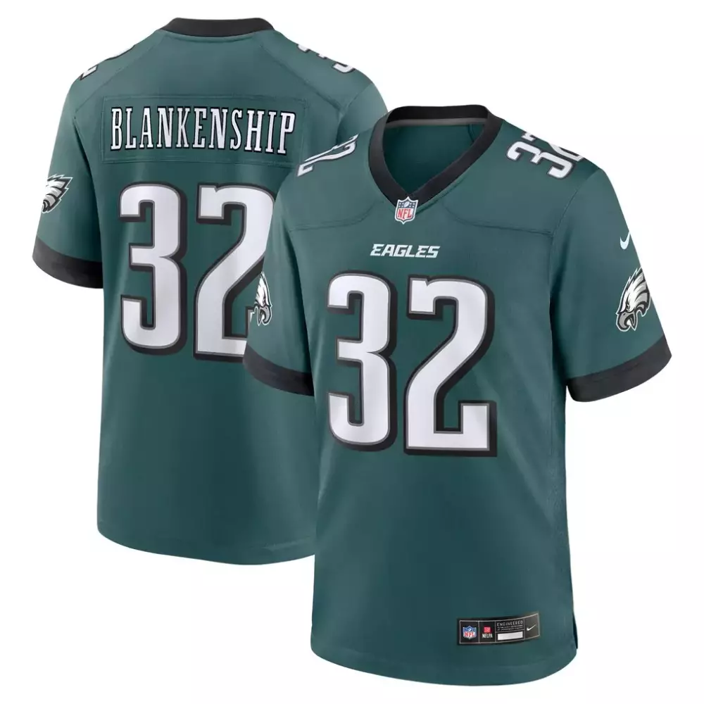 Reed Blankenship Philadelphia Eagles Nike Team Game Jersey | Midnight Green | For Men, Women & Youth