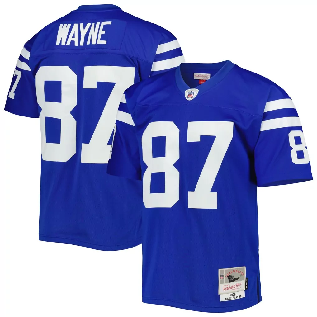 reggie wayne indianapolis colts mitchell ness legacy replica jersey royal