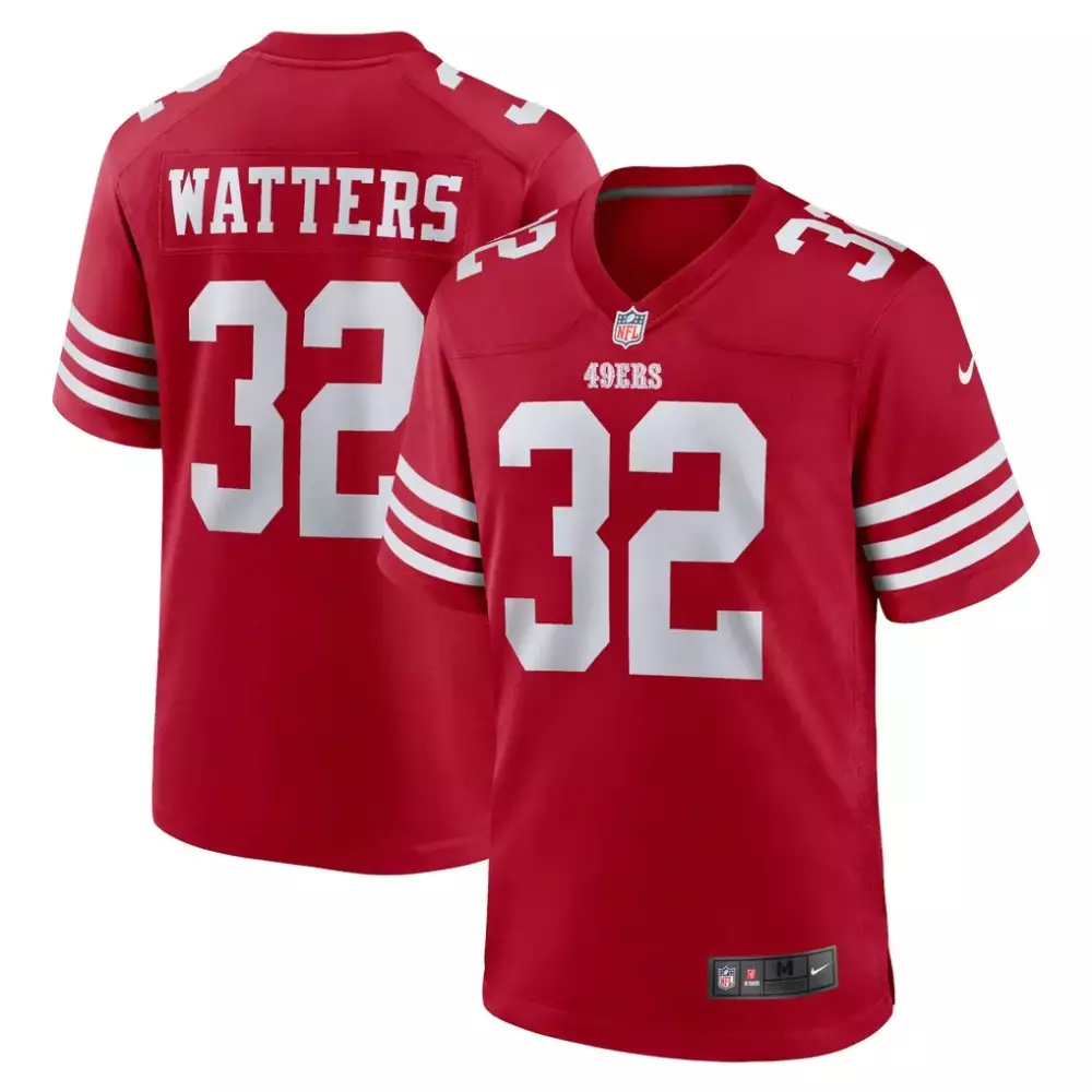 Ricky Watters San Francisco 49ers Nike Retired Player Game Jersey | Scarlet | Official Fan Gear for Collectors | For Men, Women & Youth