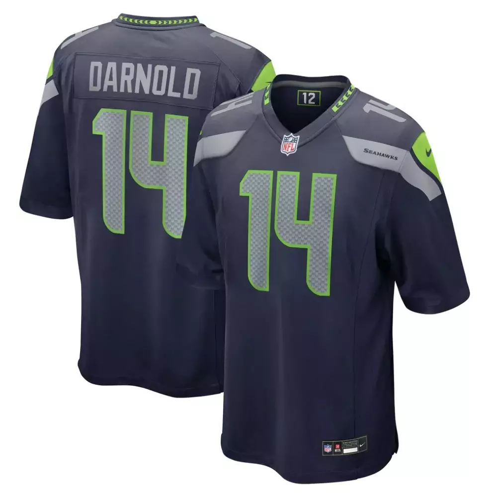 Sam Darnold Seattle Seahawks Nike 2025 Rivalries Collection Game Jersey | Wolf Gray Edition | Fan Gear | For Men