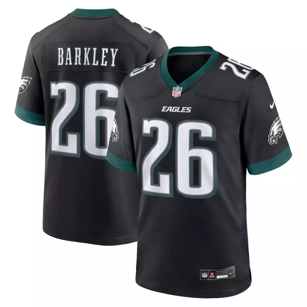 Saquon Barkley Philadelphia Eagles Nike Alternate Game Jersey | Black | For Men, Women & Youth