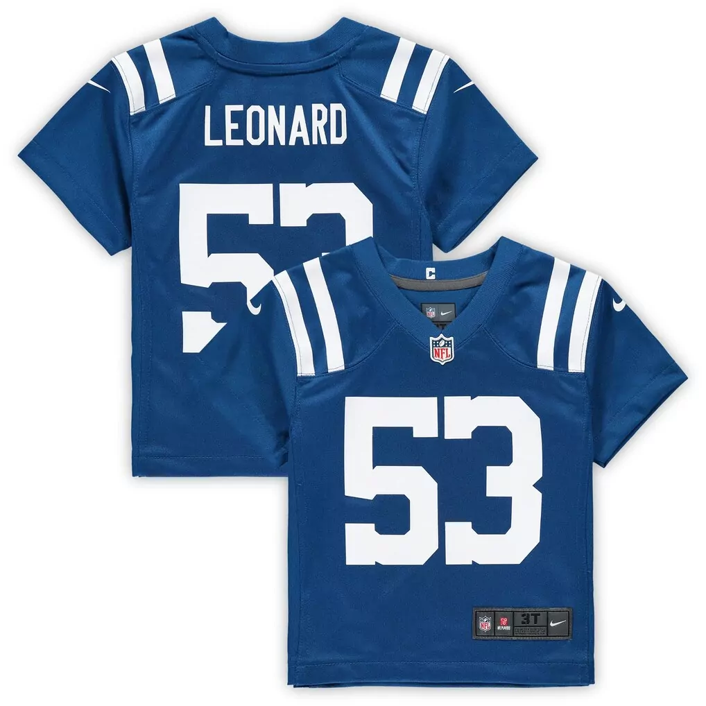 shaquille leonard indianapolis colts nike toddler game jersey royal