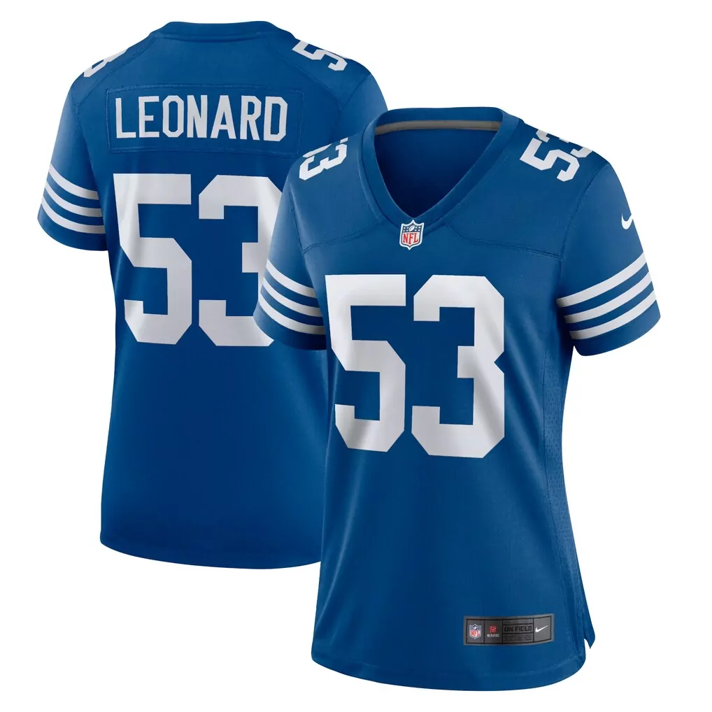 shaquille leonard indianapolis colts nike women s alternate game jersey royal