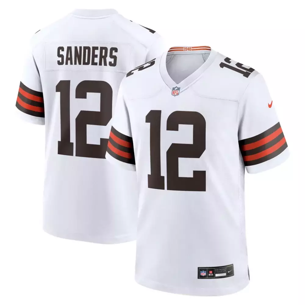 Shedeur Sanders Men's Nike 2025 NFL Draft Jersey | Cleveland Browns | White | Fan Gear for Men, Women & Youth
