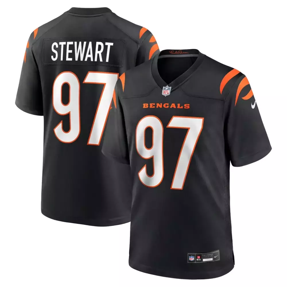 Shemar Stewart Cincinnati Bengals Nike Team Game Jersey | Black | All Stitched | Essential Fan Gear for Game Day | For Men, Women & Youth