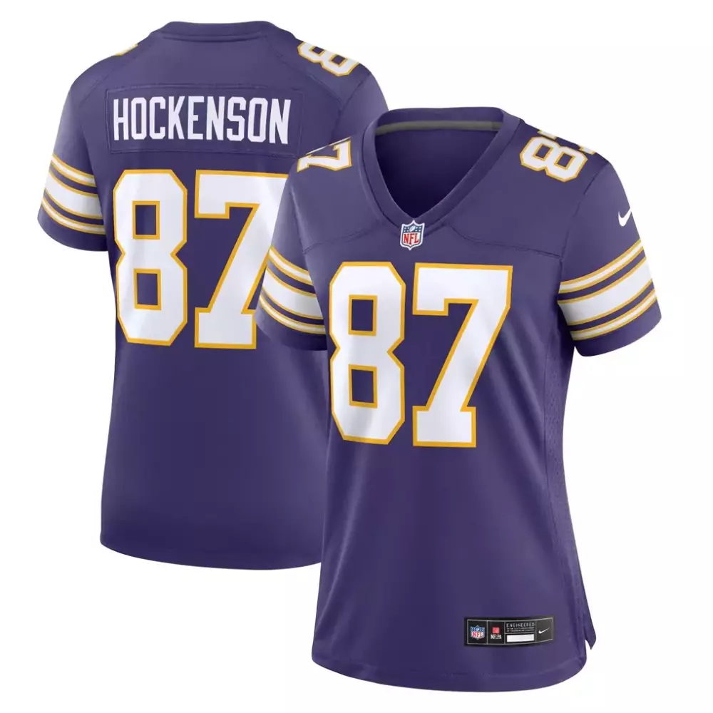T.J. Hockenson Minnesota Vikings Nike Women's Player Jersey | Purple | For Men, Women & Youth