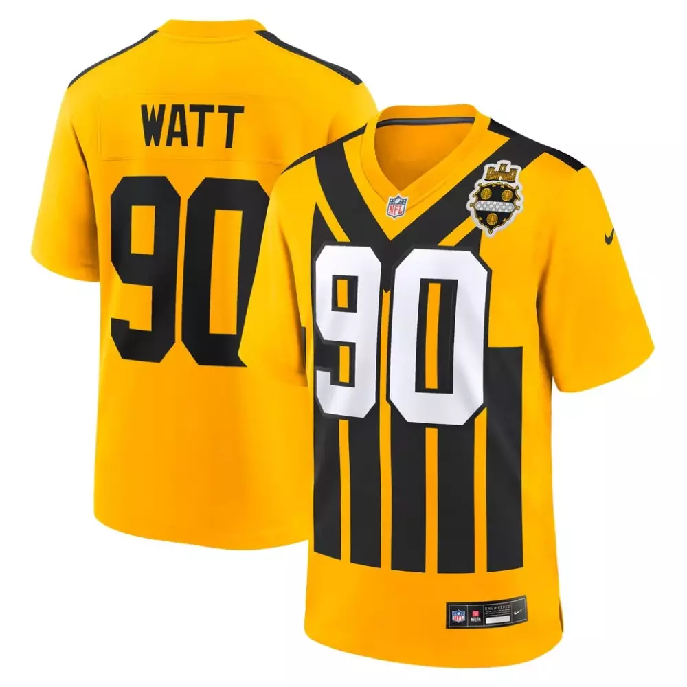 T.J. Watt Pittsburgh Steelers Men's Vapor Limited Jersey V2 | White Style with Super Bowl IX Patch | All Stitched | For Men, Women & Youth