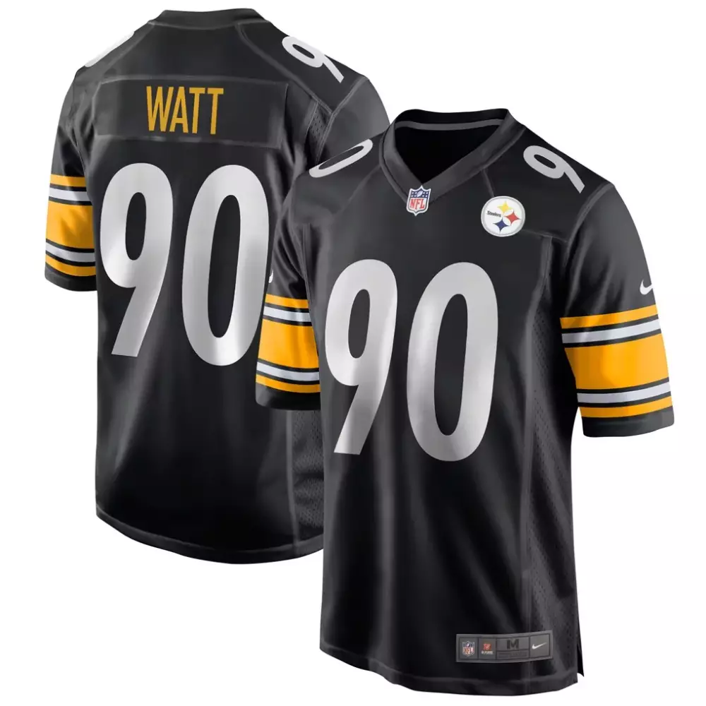 T.J. Watt Pittsburgh Steelers Nike Game Jersey | Black Stitched Fan Gear | For Men, Women & Youth