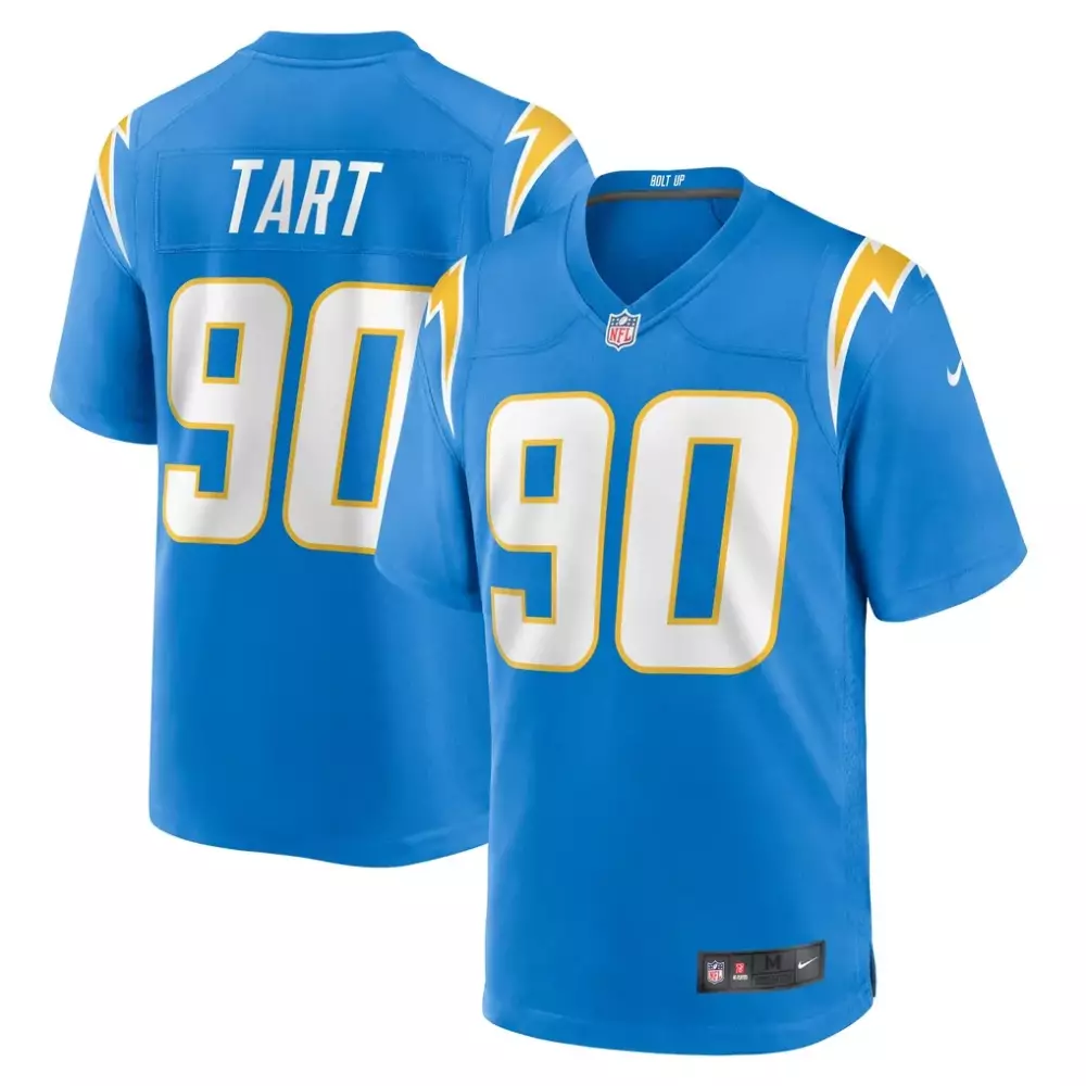 teair tart los angeles chargers nike team game jersey powder blue