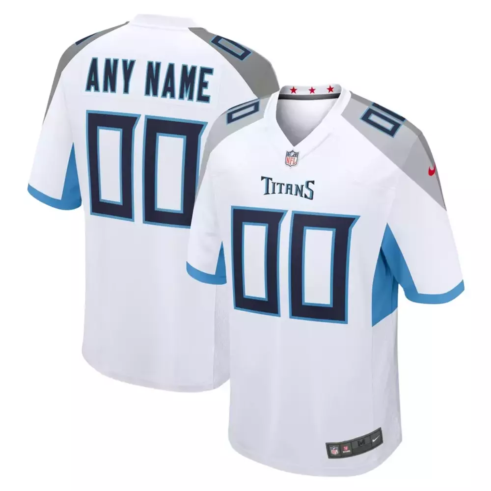 tennessee titans nike custom game jersey white