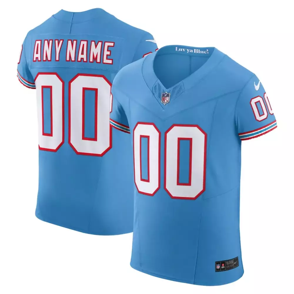 Tennessee Titans Nike Vapor F.U.S.E Elite Custom Jersey | Light Blue | For Men, Women & Youth