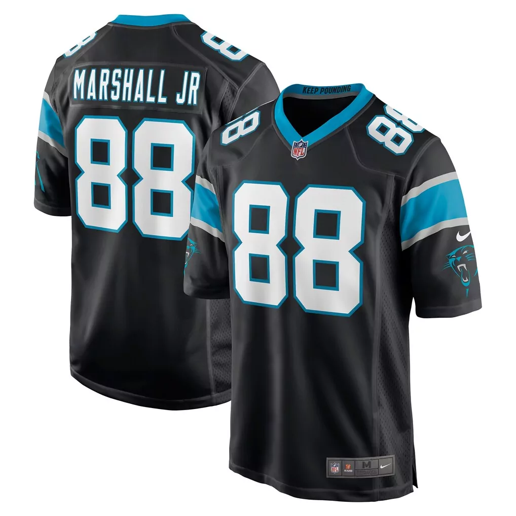 terrace marshall jr carolina panthers nike player game jersey black