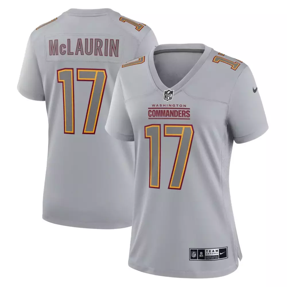 Terry McLaurin Washington Commanders Nike Women's Atmosphere Fashion Game Jersey | Gray | For Women