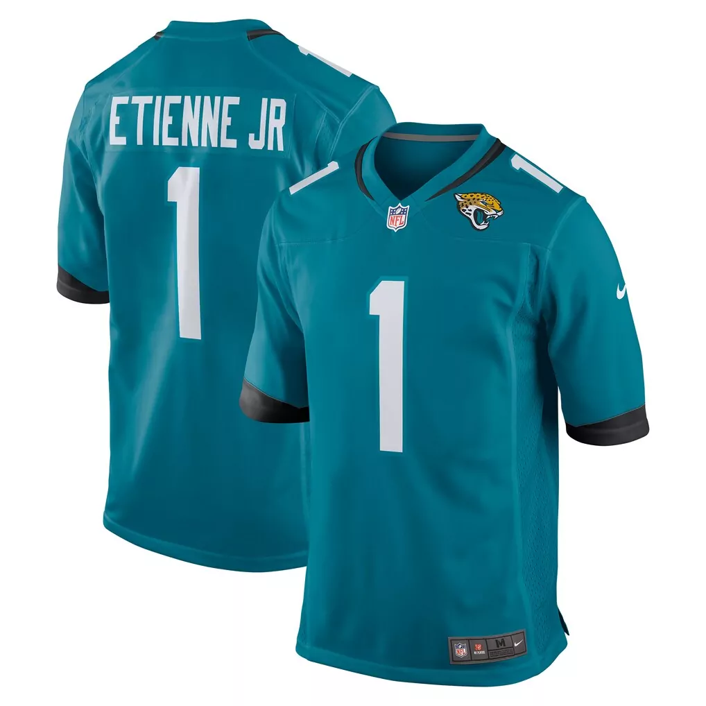travis etienne jacksonville jaguars nike game jersey teal