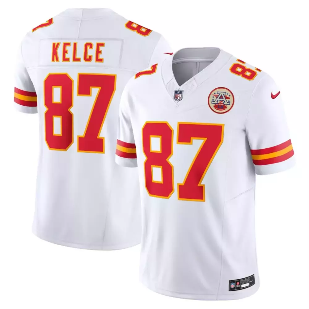 Travis Kelce Kansas City Chiefs Nike Vapor F U S E Limited Jersey | White | Special Edition Fan Gear | For Men, Women & Youth