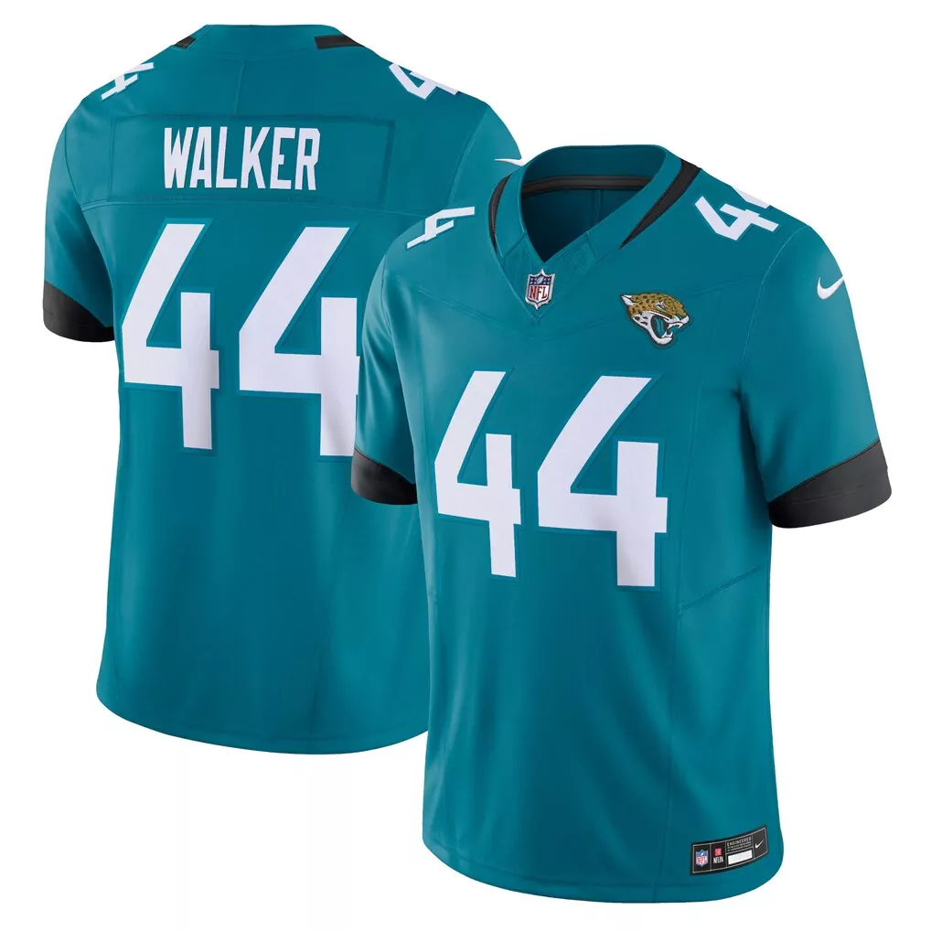 travon walker jacksonville jaguars nike vapor f u s e limited jersey teal