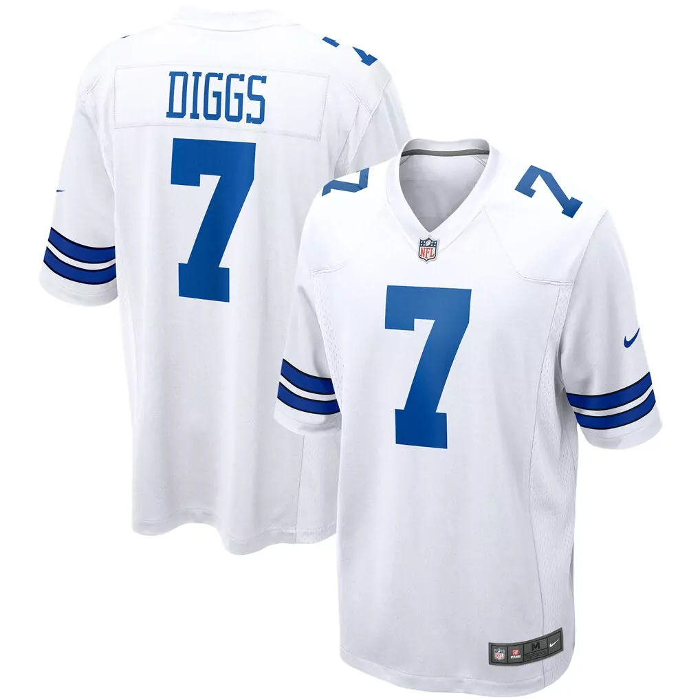 trevon diggs dallas cowboys nike game jersey white