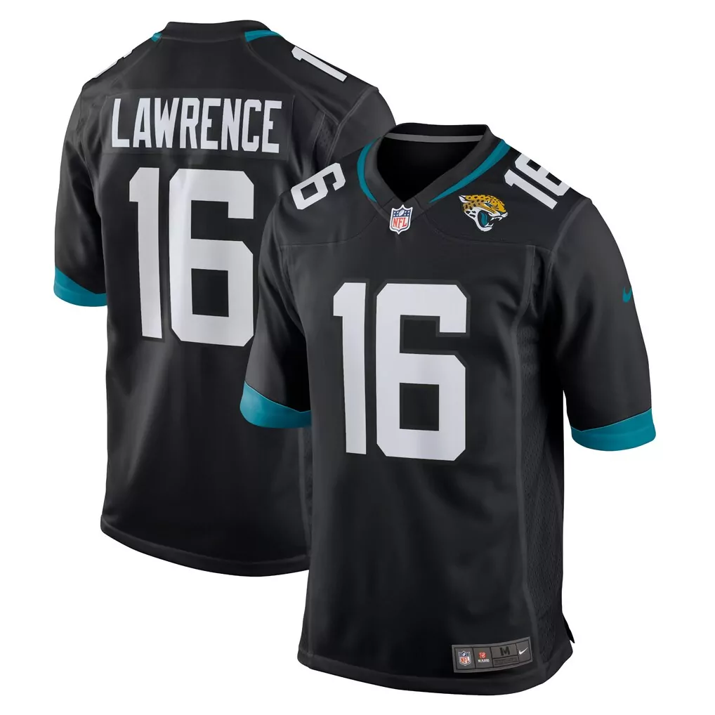trevor lawrence jacksonville jaguars nike alternate game jersey black 1