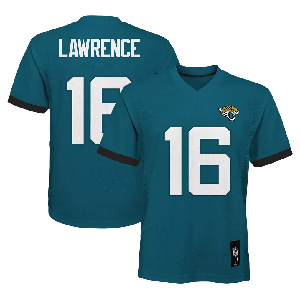 trevor lawrence jacksonville jaguars preschool replica player jersey teal