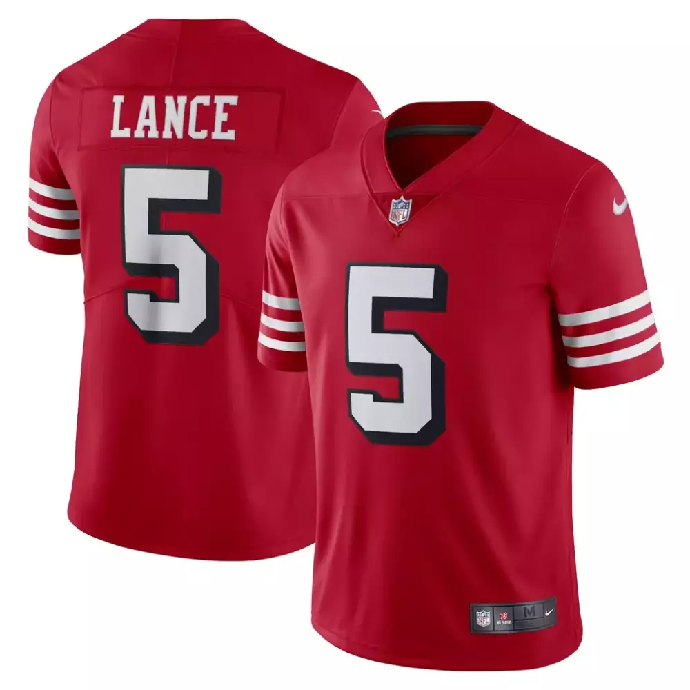Trey Lance San Francisco 49ers Men’s White Stitched Jersey | 2023 Name Patch | Game Day Outfit | For Men, Women & You