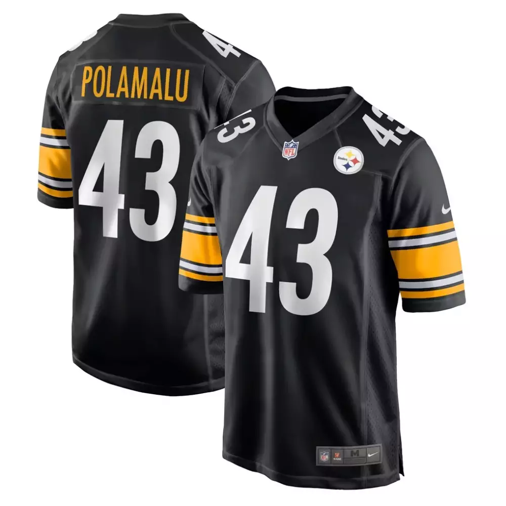 troy polamalu pittsburgh steelers mitchell ness youth 2005 gridiron classics retired player legacy jersey black