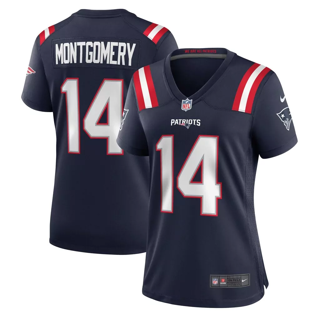ty montgomery new england patriots nike women s game jersey navy