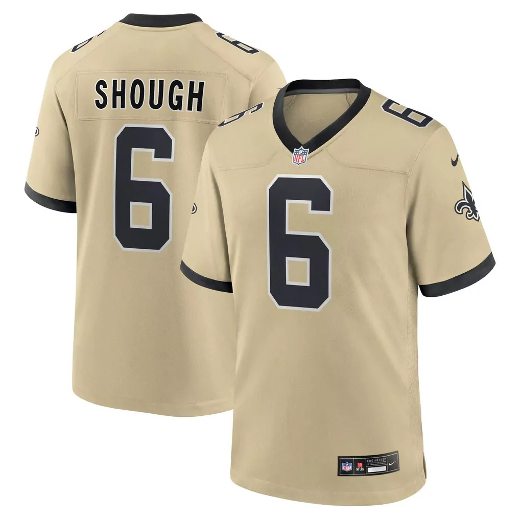 tyler shough new orleans saints nike alternate game player jersey gold