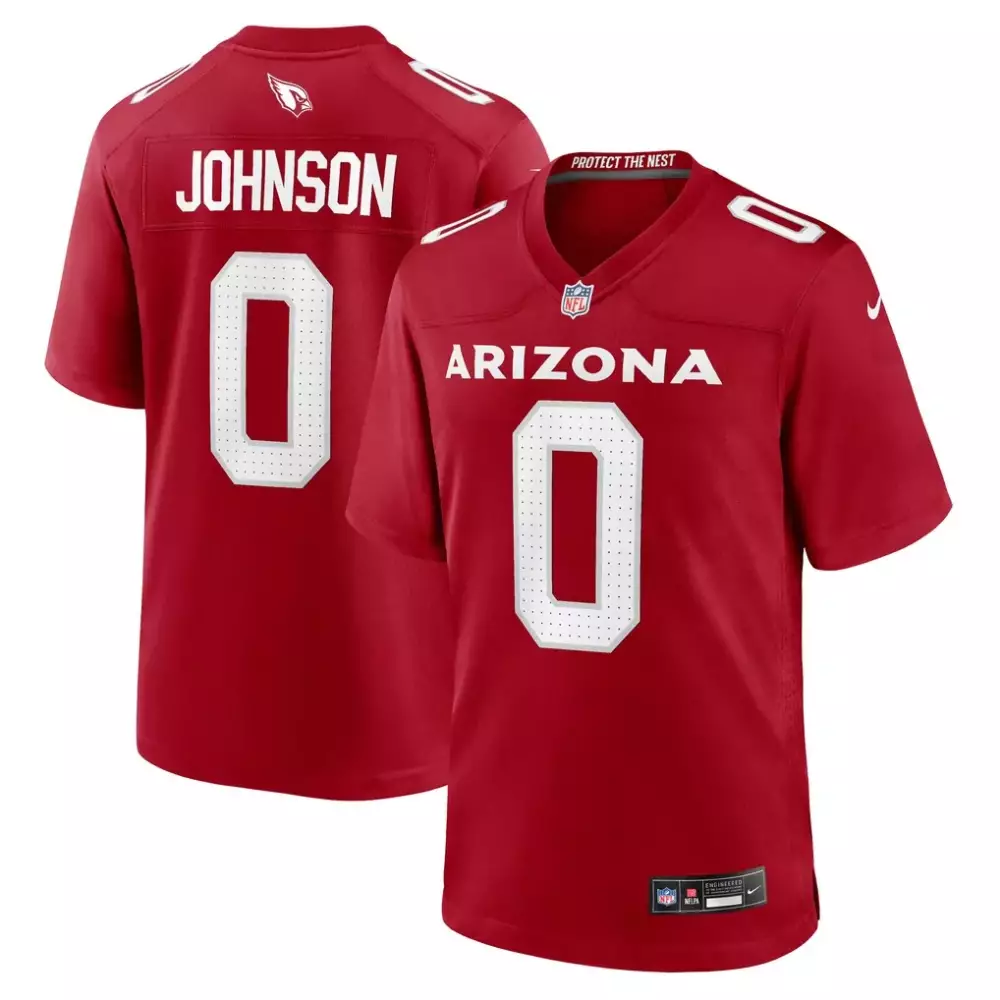 will johnson arizona cardinals nike team game jersey cardinal