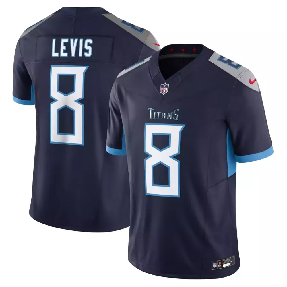 will levis tennessee titans nike vapor f u s e limited jersey navy