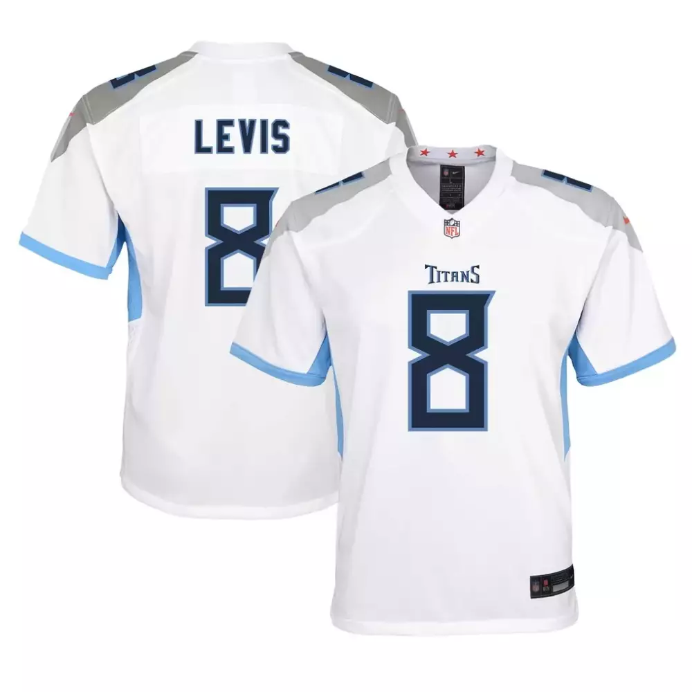 will levis tennessee titans nike youth game jersey white