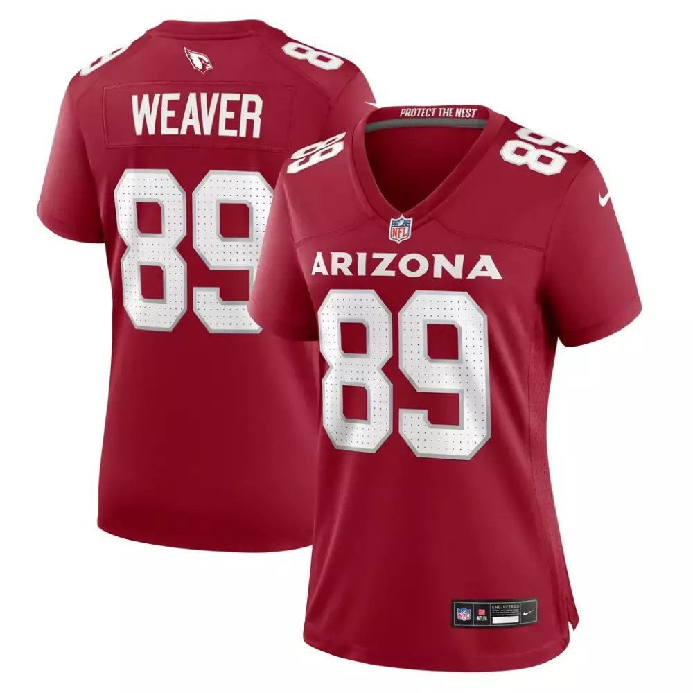 xavier weaver arizona cardinals nike women s game jersey cardinal