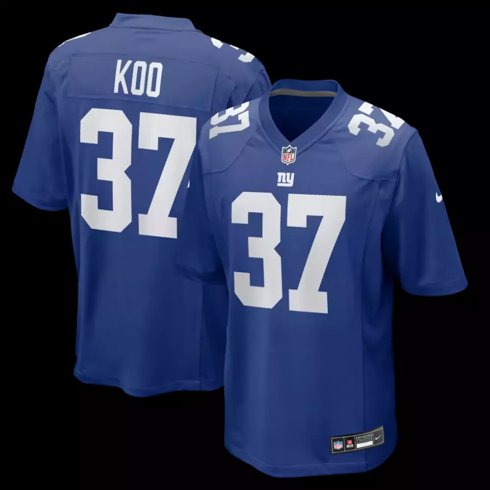Younghoe Koo New York Giants Nike Team Game Jersey | Royal Color | Perfect for NFL Fans | For Men, Women & Youth
