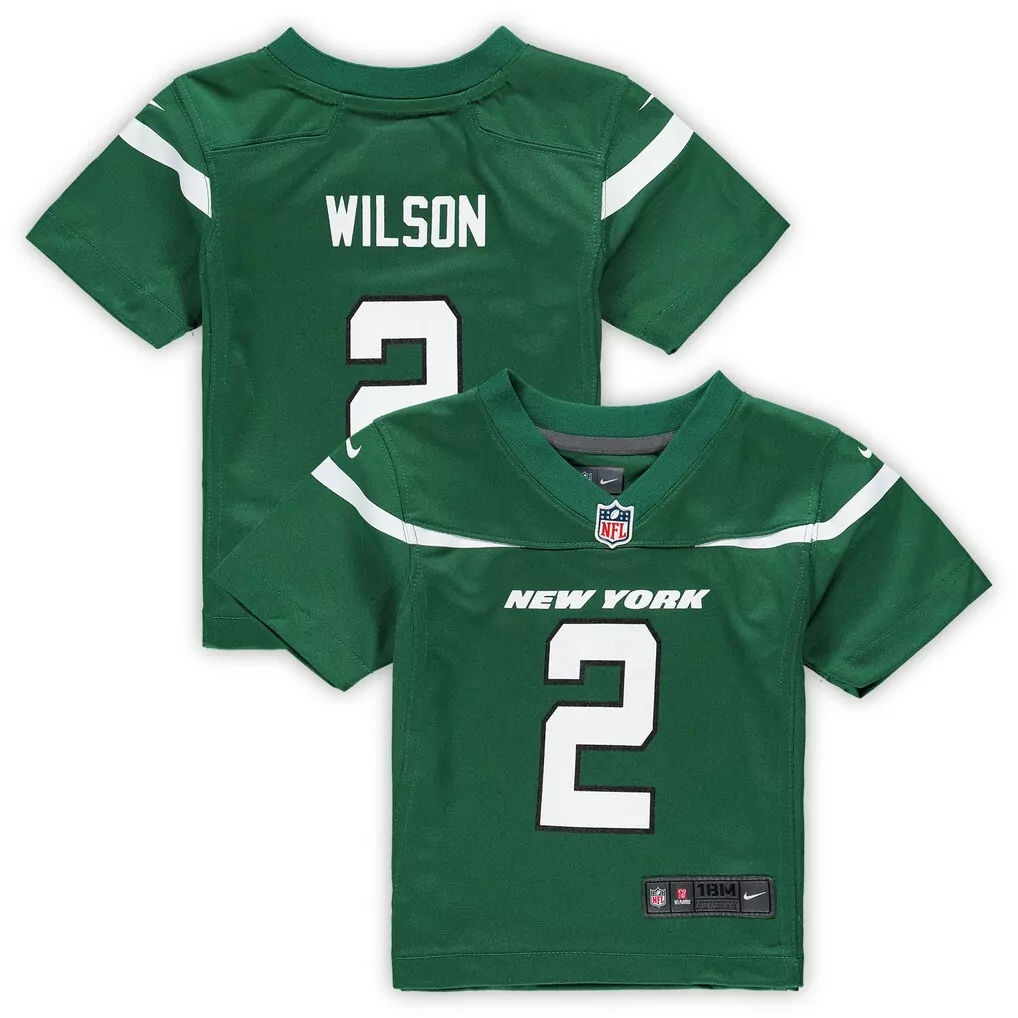 zach wilson new york jets nike infant game jersey gotham green