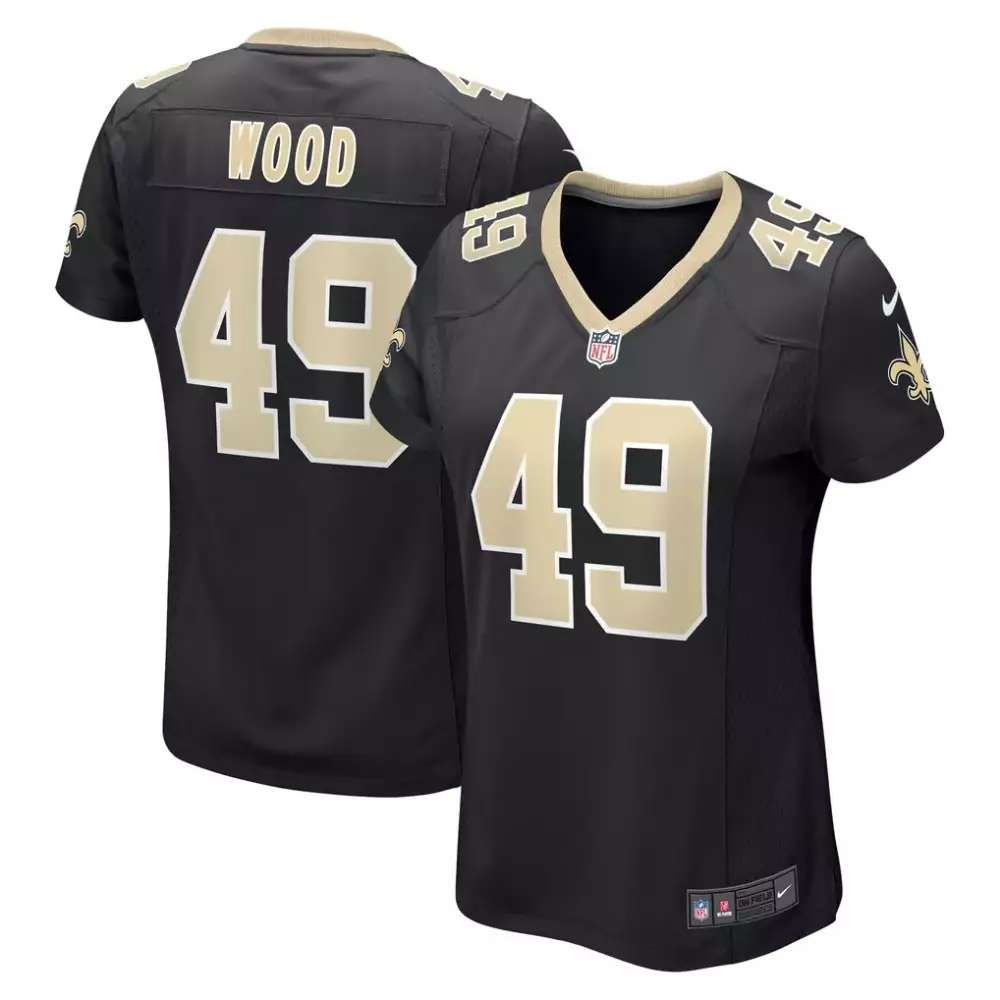Zach Wood New Orleans Saints Nike Game Jersey | Black | Essential Fan Gear for Men, Women & Youth