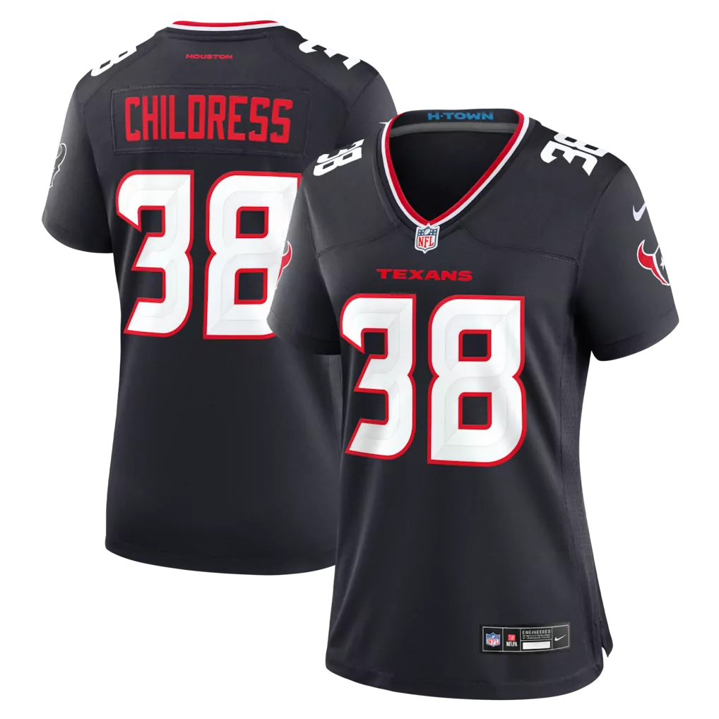 zion childress houston texans nike team game jersey navy
