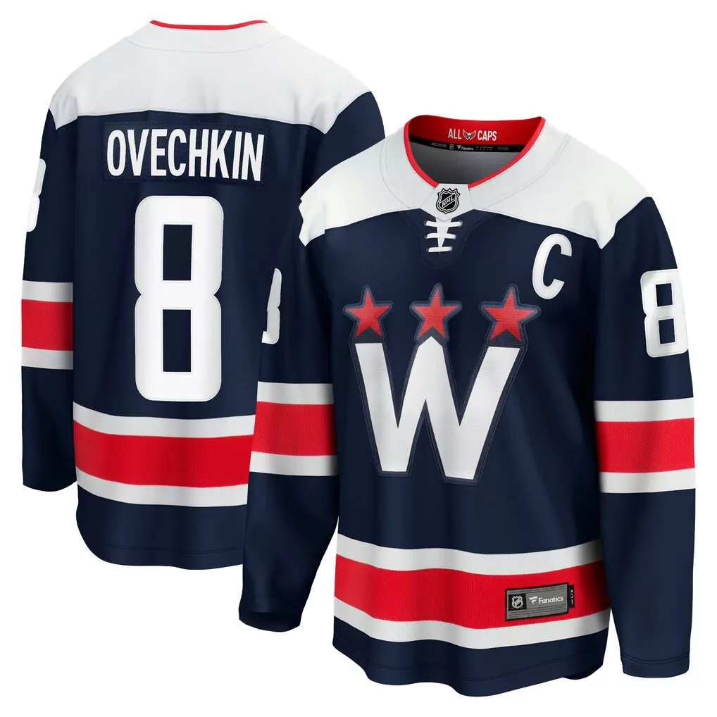 alexander ovechkin washington capitals fanatics away premium jersey white